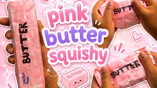 How to Make a Pink Butter Squishy 🌸 | Easy DIY Paper Squishy Tutorial | Ptto ASMR