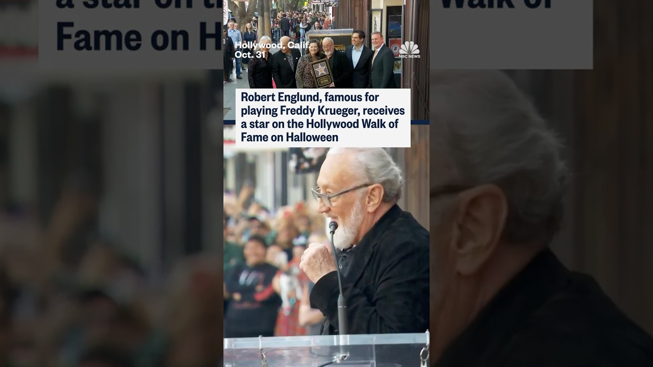 Robert Englund, who played Freddy Krueger, gets a star on the Hollywood Walk of Fame on Halloween Robert Englund, who played Freddy Krueger, gets a star on the Hollywood Walk of Fame on Halloween