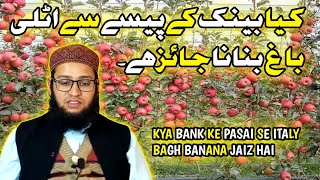 Kya Bank Key Pasai Sey Italy Baagh Banana Jaiz Hai | Moulana Mudasir Mazahiri DB