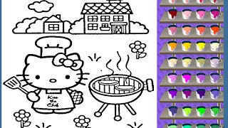 Hello Kitty Coloring Pages