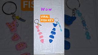 Viral Fsh Key Charm 🐟#Viral fish key chain #DIY-fish key charm#diy trending #unique keychain
