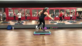 Cardio Step Workout 16.  Old School Step Aerobics Full Length