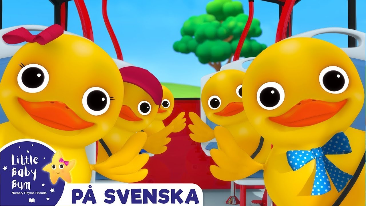 5 ankor på en buss | Little Baby Bum Svenska | Barnvisor