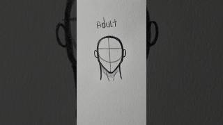 drawing head in different ages #drawingtutorial #art #drawing #tutorial #sketch #desenho #sketchbook