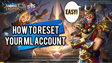How to Create New Account/Reset your ML account on Android 2020