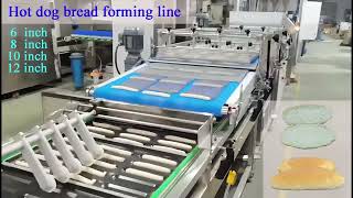 Hot dog / Long loaf / baguette Production line | Long strip shape forming line