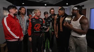 Dark State pissed off by Joe Hendry's relentless meddling challenge Chase  U to 6 Man Tag Match