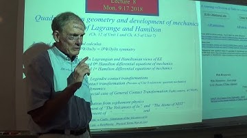 Classical Mechanics with a Bang! (2018 Fall) - Lecture #8 Part 1/2