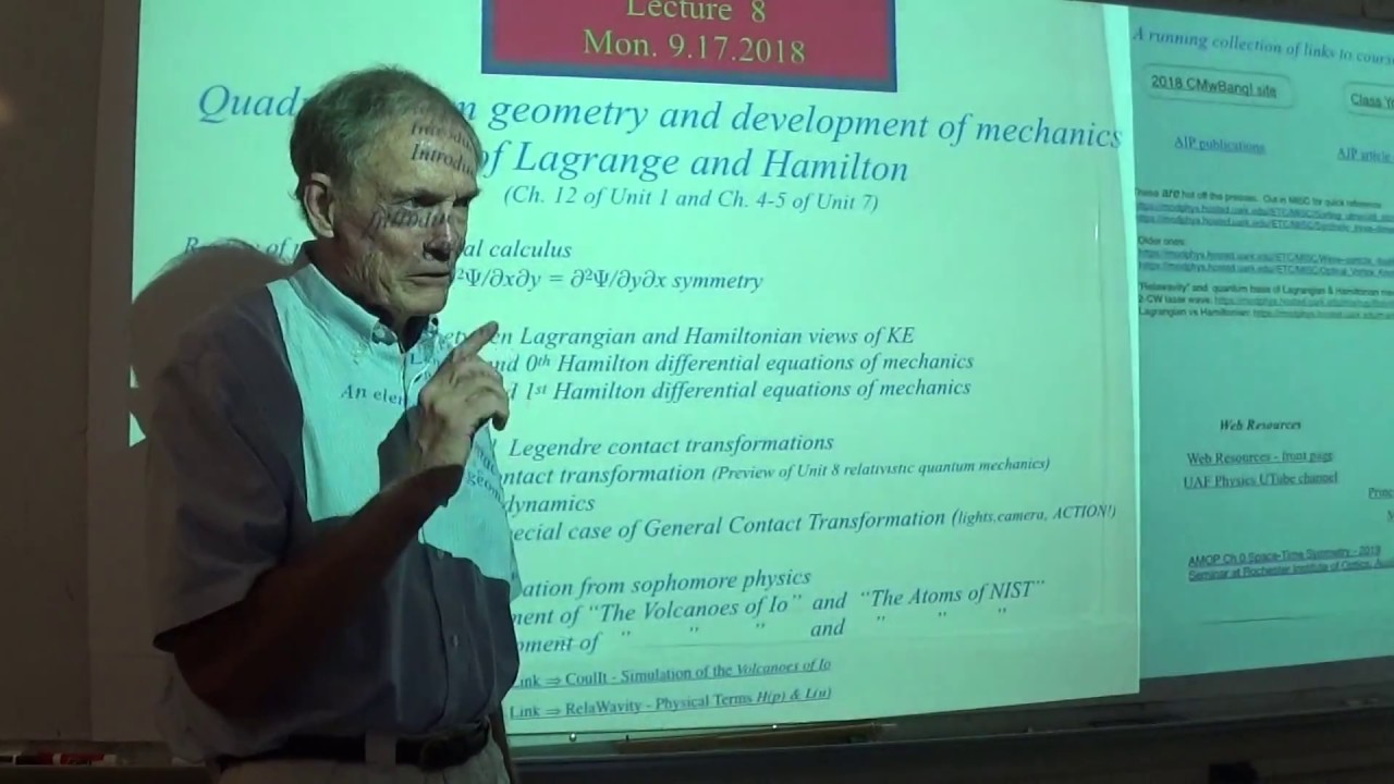 Classical Mechanics with a Bang! (2018 Fall) - Lecture #8 Part 1/2