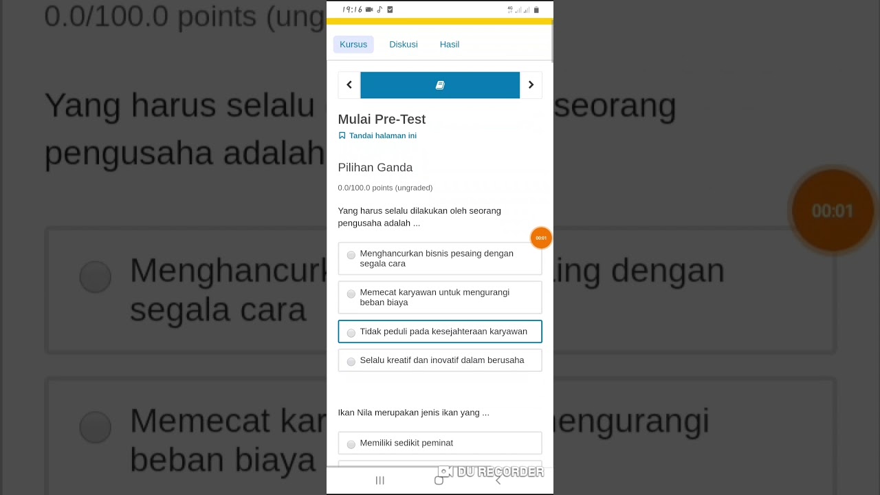 Kunci Jawaban prakerja menjadi pengusaha ternak lele dengan cara budik