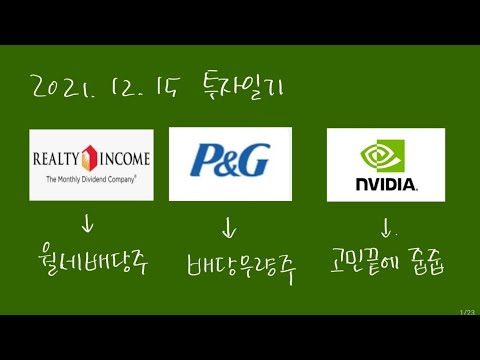 건물주 배당주 리얼티인컴 적금같은 우량주 P G 프록터앤드갬블 