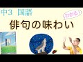 俳句の味わい【中３国語】教科書〈渡り鳥・おおかみ・ずぶぬれ・火焔土器〉の解説〈堀本裕樹〉教育出版