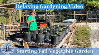 Starting our Fall Garden - Relaxing Gardening Video
