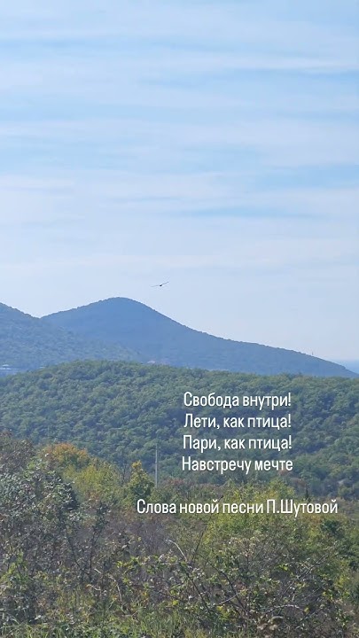 Все ответы в тебе! Лети, как птица! Пари, как птица! В доверии к себе ...