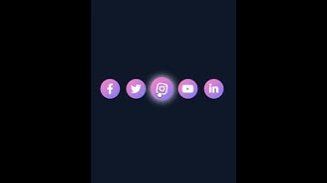 social media icons with hover effect html css #coding #shorts #html