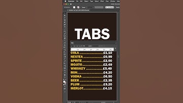 How to Use Type Tabs in Illustrator: Align Text Like a Pro! 🎯 #shorts