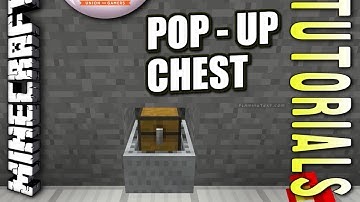 Minecraft PS4 - SECRET POP - UP CHEST - How To - Tutorial ( PS3 / XBOX )