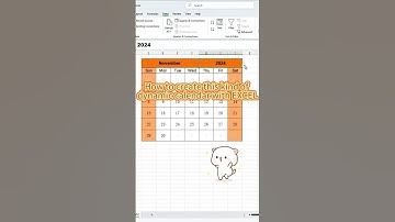 How to create this kind of dynamic calendar with EXCEL #excel #edexcel #exceltips #excelformula