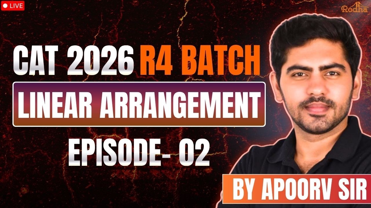 Master Linear Arrangements- 2 | LRDI Live Class for CAT 2026 |  Apoorv Sir Rodha