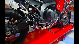 TOCE Exhaust Sound / Yamaha R9 / Woodward / Break In Miles