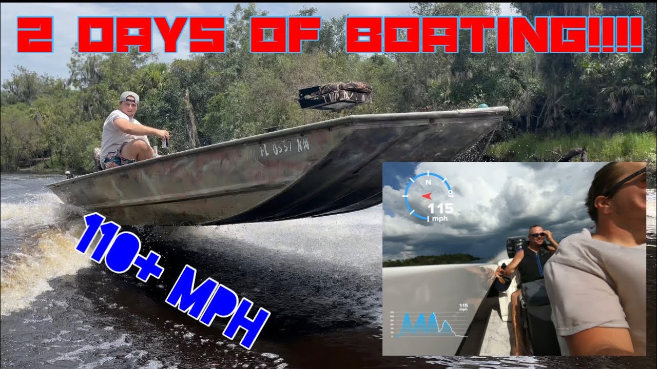 A day of ripping jon boats and a day of race boats - YouTube