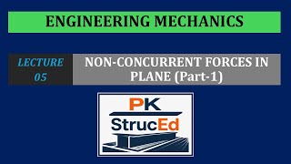 Engineering Mechanics | Lecture 05 | Non concurrent Forces in Plane Part 1