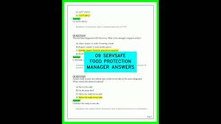 ServSafe Food Protection Manager 2026 Exam Answers Video | Latest Verified Study Guide Review Full