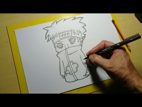 COMO DESENHAR KAKASHI CHIBI - PASSO A PASSO 