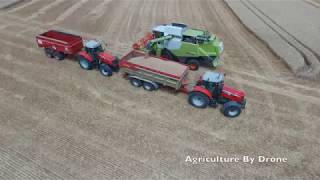 Moisson 2018 - Récolte du Blé et Paille (Drone)