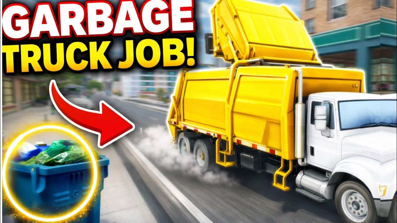 Realistic Garbage Truck Simulator – Trash Collection#gameplay  Route#garbagetruck