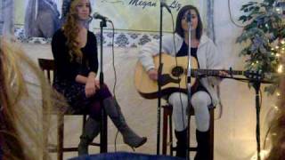 Megan and Liz singing "Fireflies" by Owl City at the Hunter Ice Festival