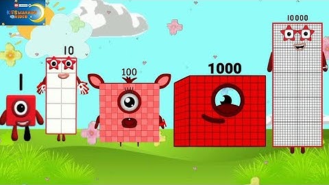 unlocks! numberblocks skip counting by 1 to 10,000 | learn to count #maths @kidslearningvideos29