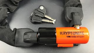 [731] Kryptonite Evolution Series 4 Chain Lock Picked