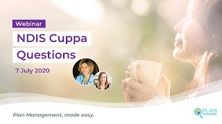 NDIS Cuppa Questions (Price Guide Focus)