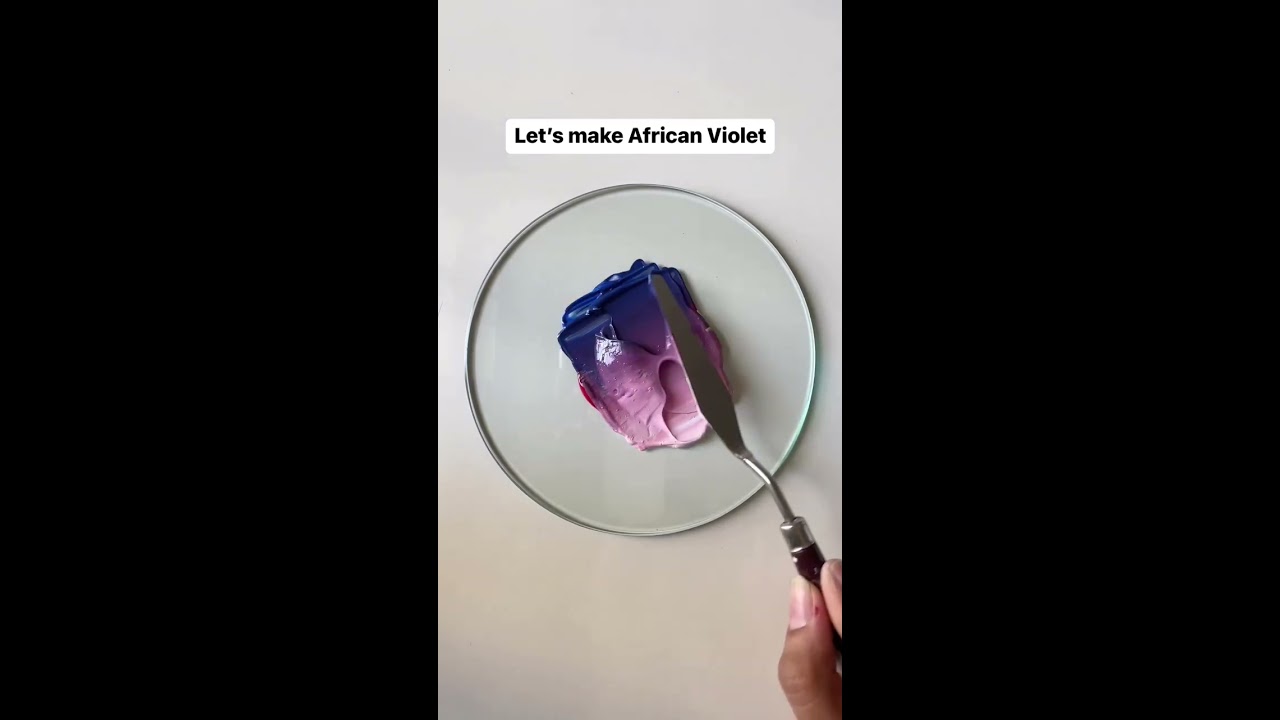 African Violet Paint Mixing Tutorial Color QuinnsArte Shorts Painting