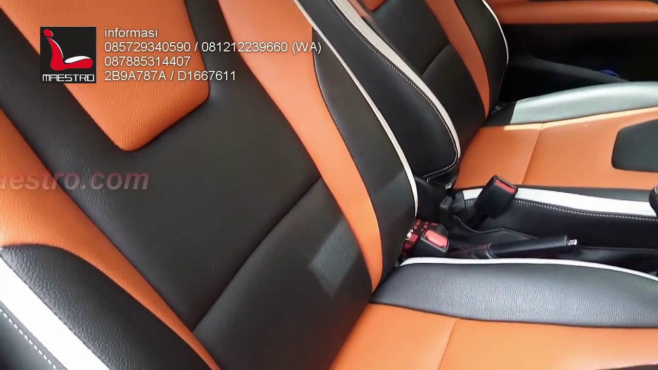 Jok Mobil Modifikasi Orange Hitam BLOG OTOMOTIF KEREN