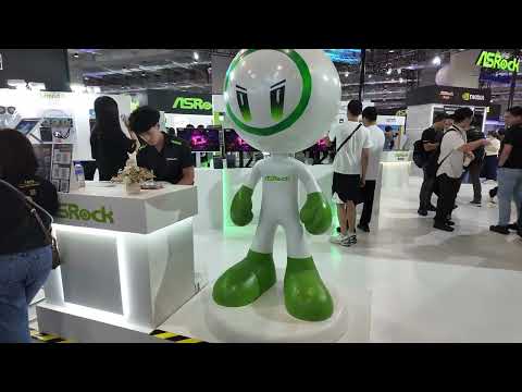 jalan-jalan di booth nya ASRock - COMPUTEX 2026