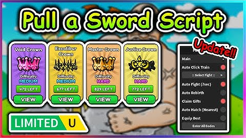 [UGC LIMITED] Roblox Pull a Sword Script - Auto Farm (Update)
