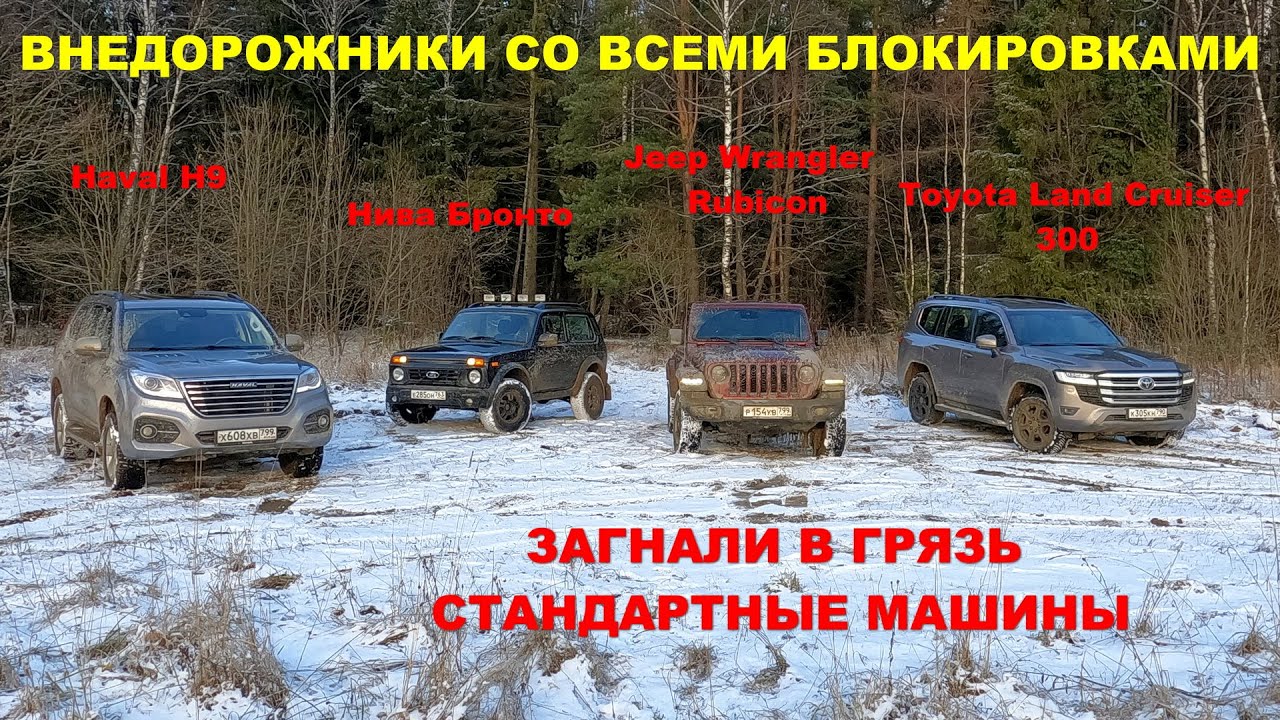 Бездорожье на стандарте. Все блоки! Toyota Land Cruiser 300, Jeep ...