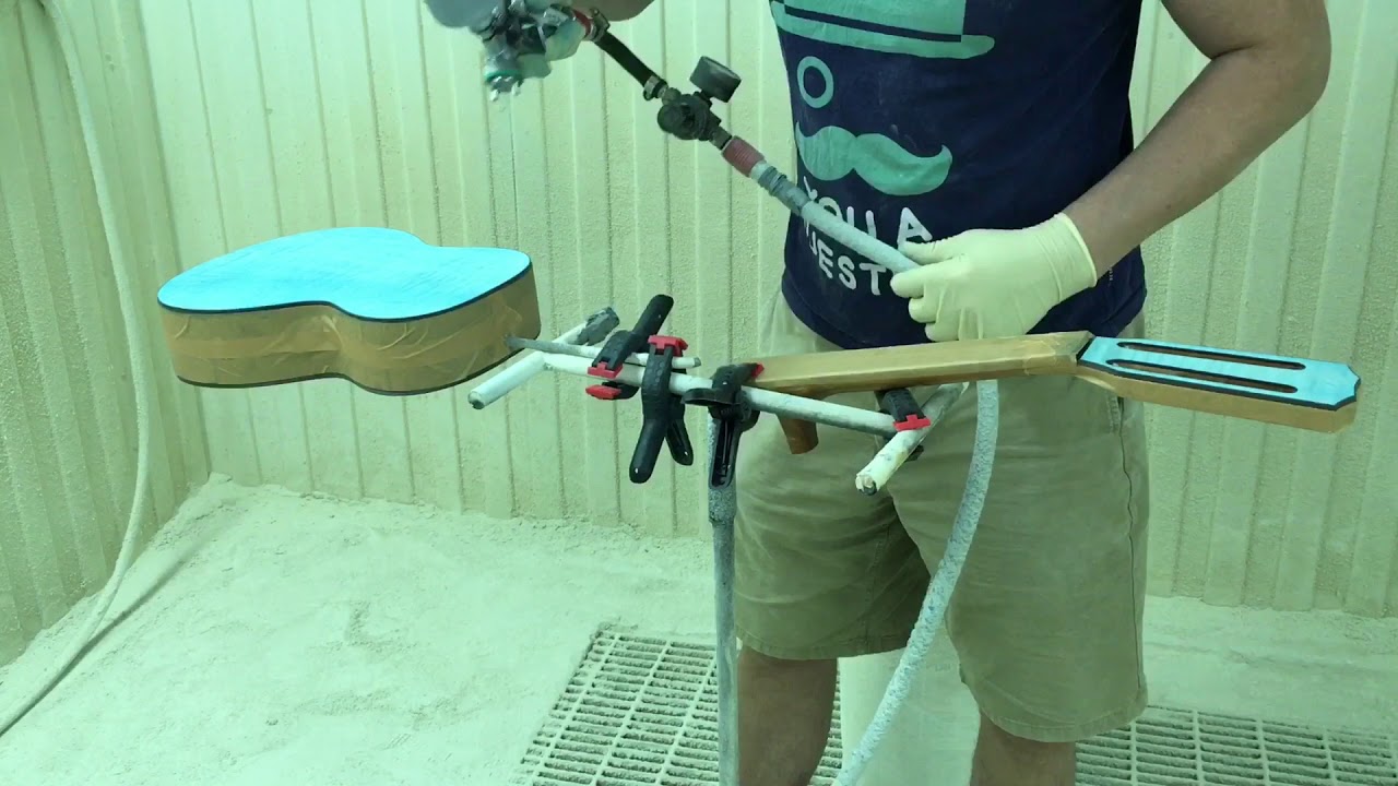 Ремонт, реставрация, покраска гитары. - YouTube