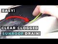 Comment dboucher ou nettoyer un drain de toit ouvrant