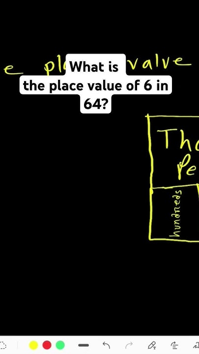 what-is-the-place-value-of-6-in-64-placevalue-youtube