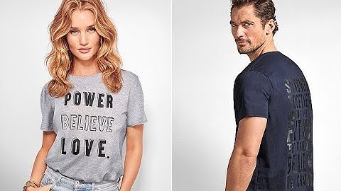 David Gandy and Rosie HW show you how to wear slogan T shirts