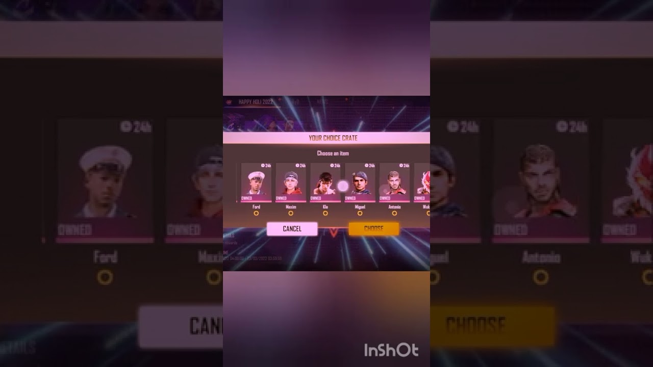 free fire character trial claim kaise kre