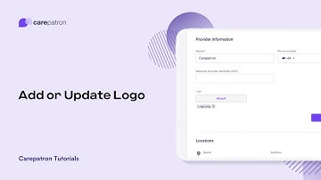 Carepatron Tutorials: Add or Update Logo