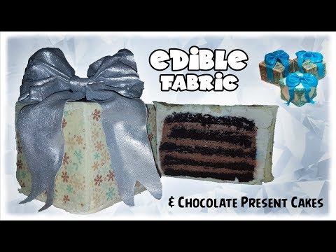 Edible Fabric | Chocolate Present Cakes