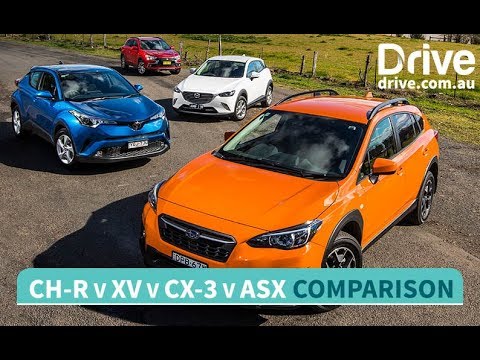 17 Mazda Cx 3 V Toyota C Hr V Subaru Xv V Mitsubishi Asx Comparison Drive Com Au Youtube