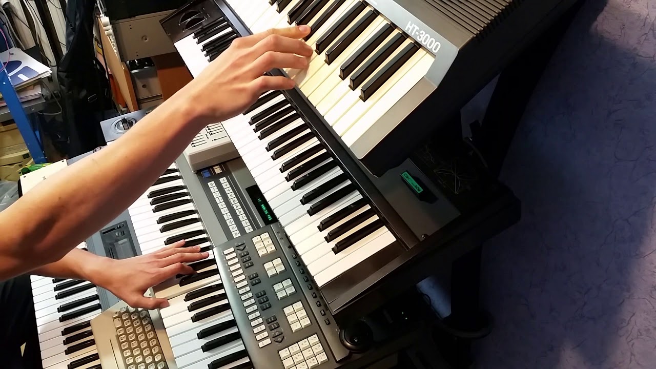 Laserdance - Moon dusk LIVE CHILLOUT COVER/REMIX with vintage synths