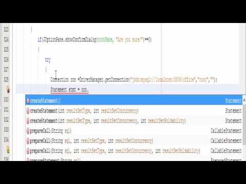 Delete Data From database using JFrame