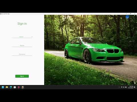 C# WPF Car Service Application
